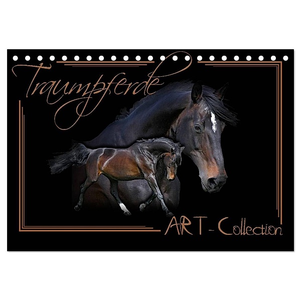 Traumpferde-ART-Collection (Tischkalender 2024 DIN A5 quer), CALVENDO Monatskalender, Andrea Redecker