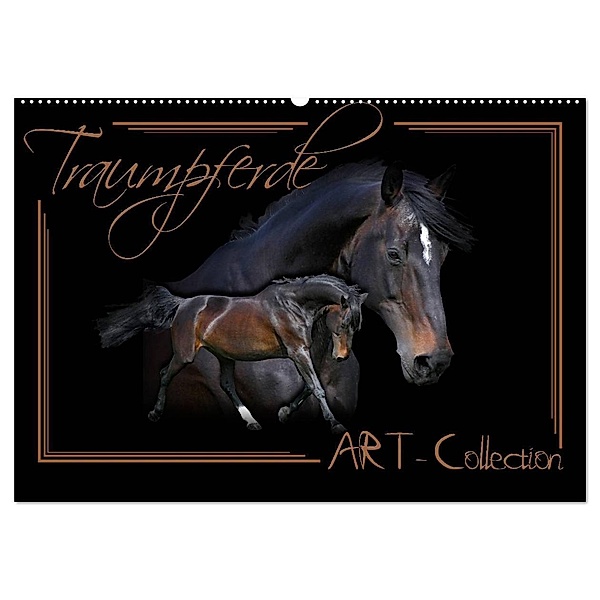 Traumpferde-ART-Collection (Wandkalender 2024 DIN A2 quer), CALVENDO Monatskalender, Andrea Redecker