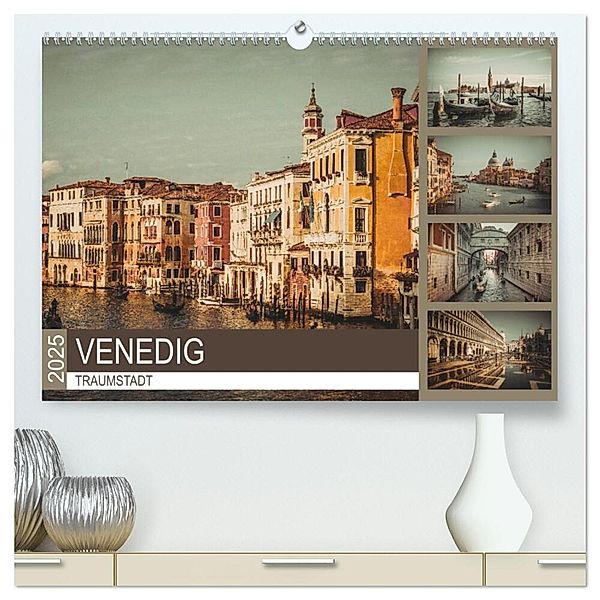 Traumstadt Venedig (hochwertiger Premium Wandkalender 2025 DIN A2 quer), Kunstdruck in Hochglanz, Calvendo, Dirk Meutzner