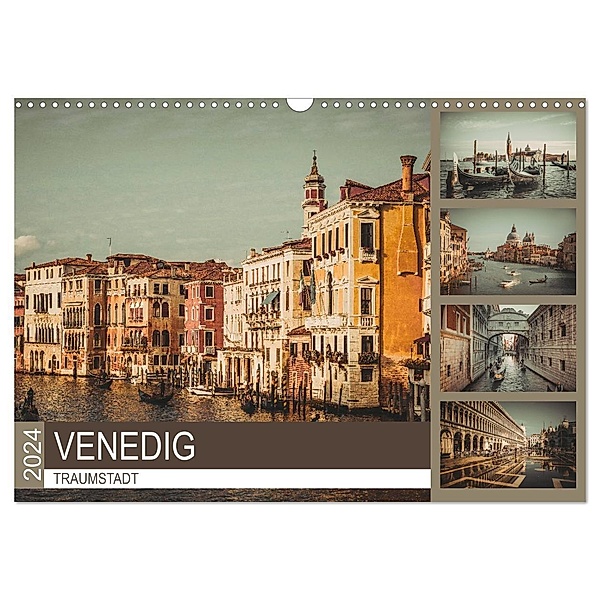 Traumstadt Venedig (Wandkalender 2024 DIN A3 quer), CALVENDO Monatskalender, Dirk Meutzner