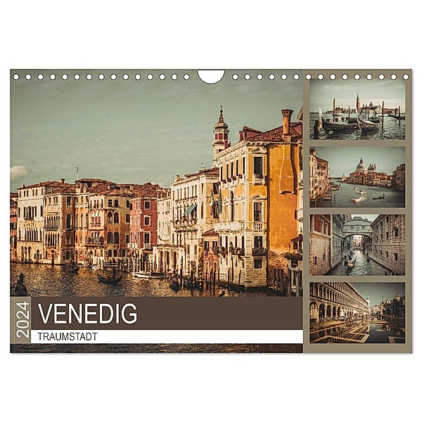 Traumstadt Venedig (Wandkalender 2024 DIN A4 quer), CALVENDO Monatskalender, Dirk Meutzner