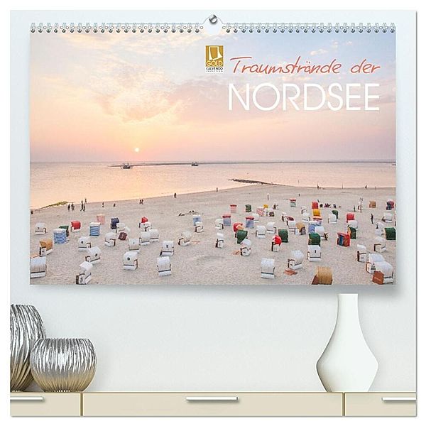 Traumstrände der Nordsee (hochwertiger Premium Wandkalender 2024 DIN A2 quer), Kunstdruck in Hochglanz, Dietmar Scherf