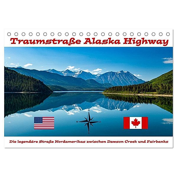 Traumstraße Alaska Highway (Tischkalender 2024 DIN A5 quer), CALVENDO Monatskalender, Roland Brack
