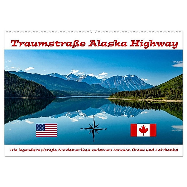 Traumstrasse Alaska Highway (Wandkalender 2024 DIN A2 quer), CALVENDO Monatskalender, Roland Brack