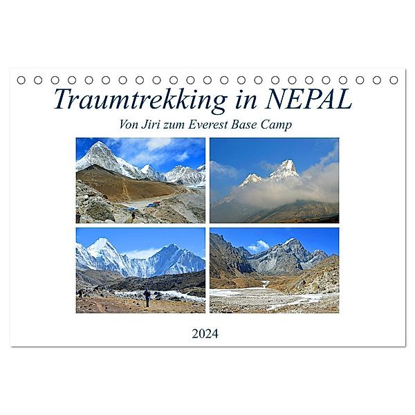 Traumtrekking in NEPAL (Tischkalender 2024 DIN A5 quer), CALVENDO Monatskalender, Ulrich Senff