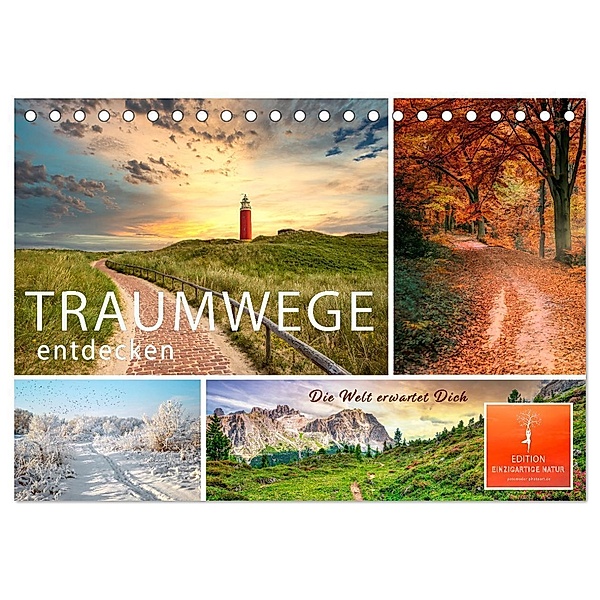 Traumwege entdecken (Tischkalender 2025 DIN A5 quer), CALVENDO Monatskalender, Calvendo, Peter Roder