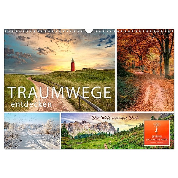 Traumwege entdecken (Wandkalender 2025 DIN A3 quer), CALVENDO Monatskalender, Calvendo, Peter Roder