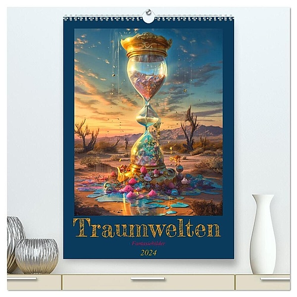 Traumwelten (hochwertiger Premium Wandkalender 2024 DIN A2 hoch), Kunstdruck in Hochglanz, Cathrin Illgen