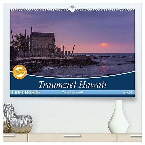 Traumziel Hawaii - Perle im Pazifik (hochwertiger Premium Wandkalender 2024 DIN A2 quer), Kunstdruck in Hochglanz, Ellen und Udo Klinkel