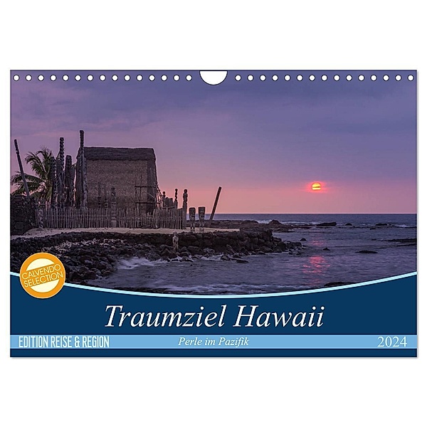 Traumziel Hawaii - Perle im Pazifik (Wandkalender 2024 DIN A4 quer), CALVENDO Monatskalender, Ellen und Udo Klinkel