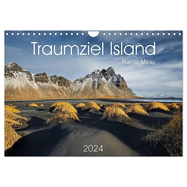 Traumziel Island 2024 (Wandkalender 2024 DIN A4 quer), CALVENDO Monatskalender, Rainer Mirau