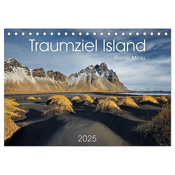 Traumziel Island 2025 (Tischkalender 2025 DIN A5 quer), CALVENDO Monatskalender, Calvendo, Rainer Mirau