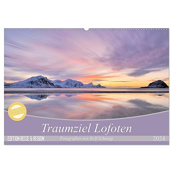 Traumziel Lofoten (Wandkalender 2024 DIN A2 quer), CALVENDO Monatskalender, Rolf Schnepp