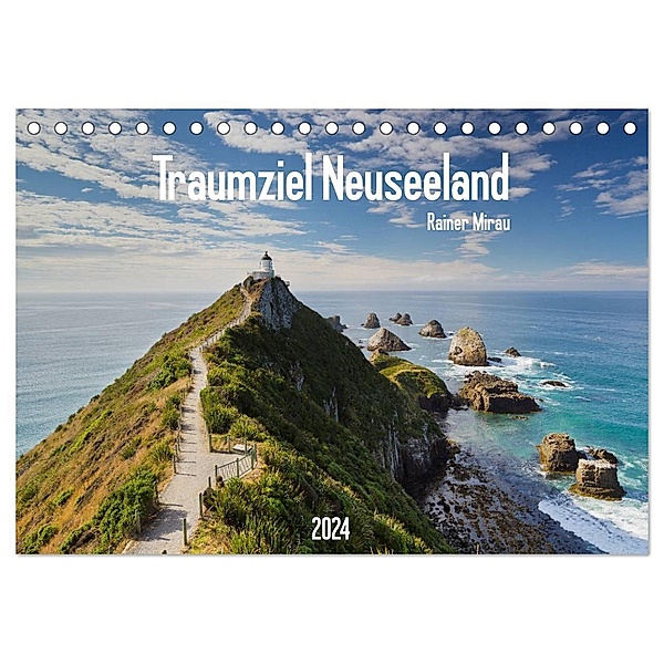 Traumziel Neuseeland 2024 (Tischkalender 2024 DIN A5 quer), CALVENDO Monatskalender, Rainer Mirau
