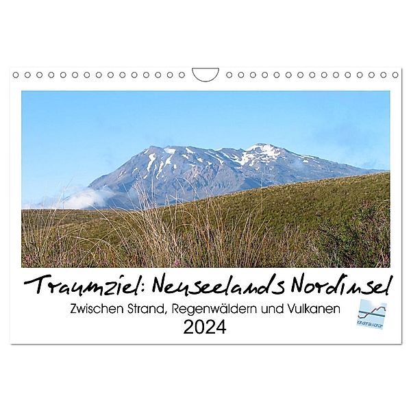 Traumziel Neuseelands Nordinsel 2024 (Wandkalender 2024 DIN A4 quer), CALVENDO Monatskalender, Kinderaktionär