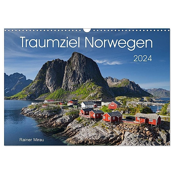 Traumziel Norwegen 2024 (Wandkalender 2024 DIN A3 quer), CALVENDO Monatskalender, Rainer Mirau