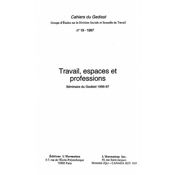 Travail, espaces et professions / Hors-collection, Diane-Gabrielle Tremblay
