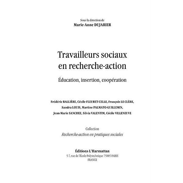 Travailleurs sociaux en recherche-action / Hors-collection, Collectif