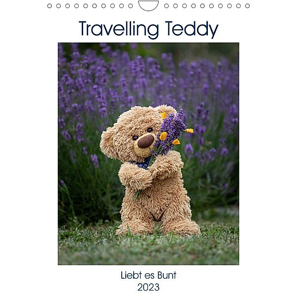 Travelling Teddy liebt es Bunt (Wandkalender 2023 DIN A4 hoch), Christian Kneidinger