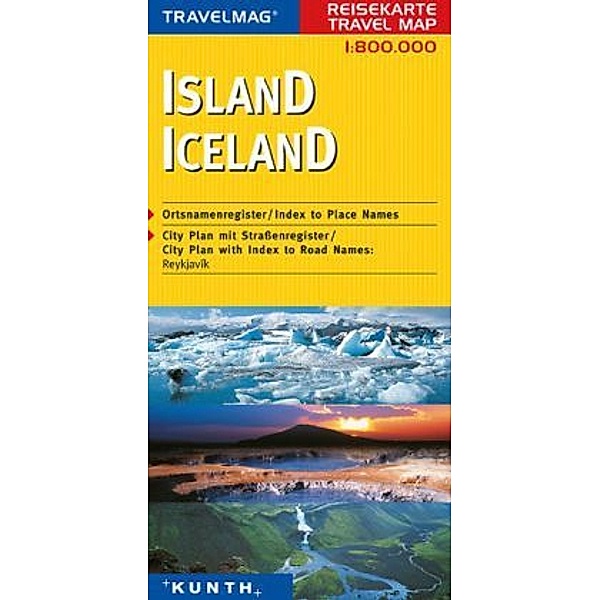 Travelmag Reisekarte Island. Iceland