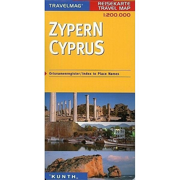 Travelmag Reisekarten: KUNTH Reisekarte Zypern 1:200 000