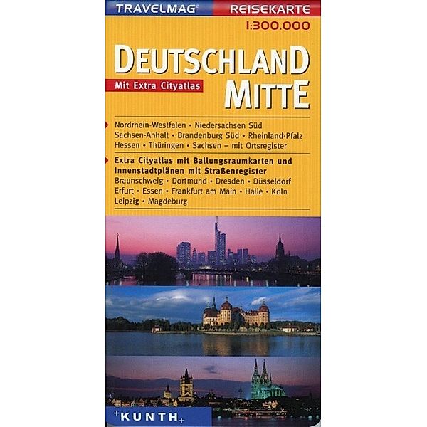 Travelmag Reisekarten: Travelmag Reisekarte Deutschland Mitte