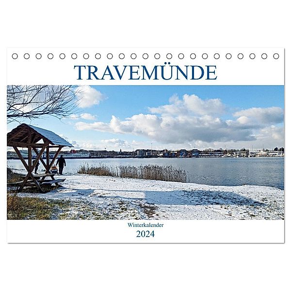 Travemünder Winterkalender (Tischkalender 2024 DIN A5 quer), CALVENDO Monatskalender, Helge Normann