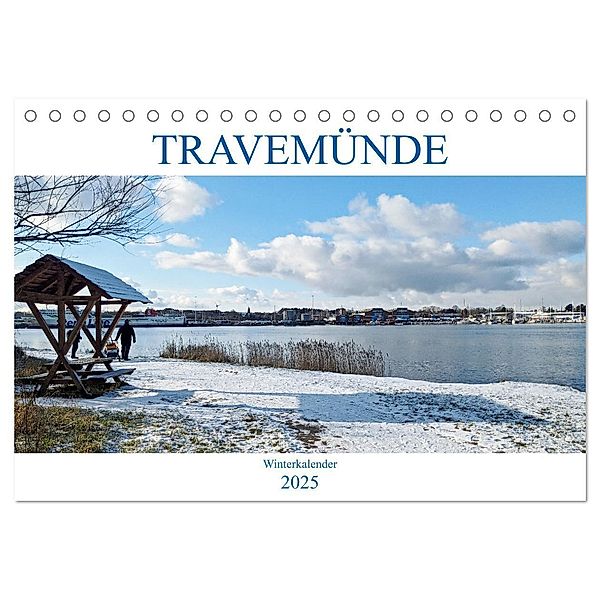 Travemünder Winterkalender (Tischkalender 2025 DIN A5 quer), CALVENDO Monatskalender, Calvendo, Helge Normann