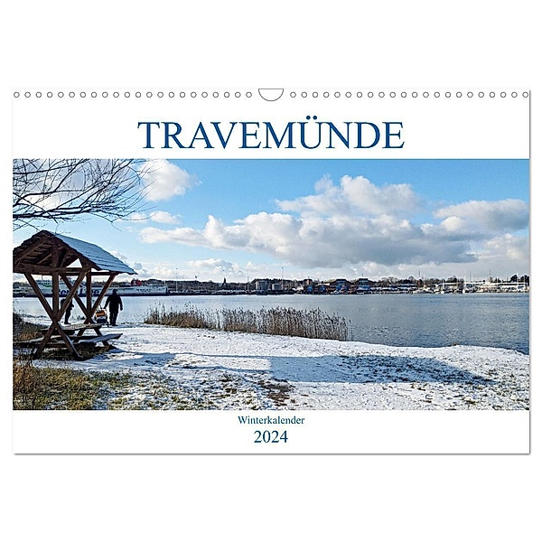 Travemünder Winterkalender (Wandkalender 2024 DIN A3 quer), CALVENDO Monatskalender, Helge Normann