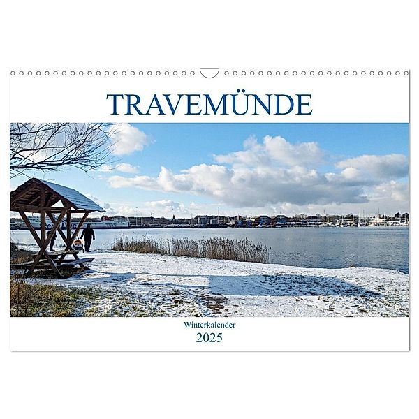 Travemünder Winterkalender (Wandkalender 2025 DIN A3 quer), CALVENDO Monatskalender, Calvendo, Helge Normann