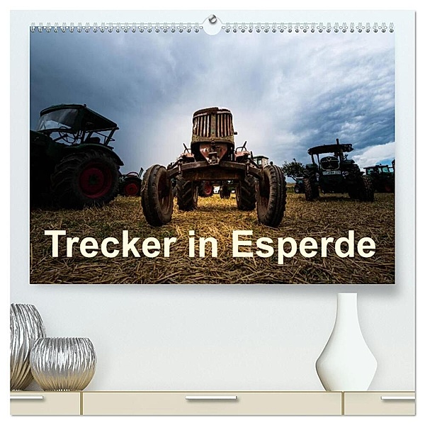 Treckertreff in Esperde (hochwertiger Premium Wandkalender 2024 DIN A2 quer), Kunstdruck in Hochglanz, Photo Assion - Robér Assion
