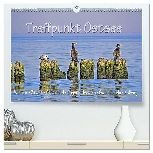 Treffpunkt Ostsee (hochwertiger Premium Wandkalender 2024 DIN A2 quer), Kunstdruck in Hochglanz, Paul Michalzik