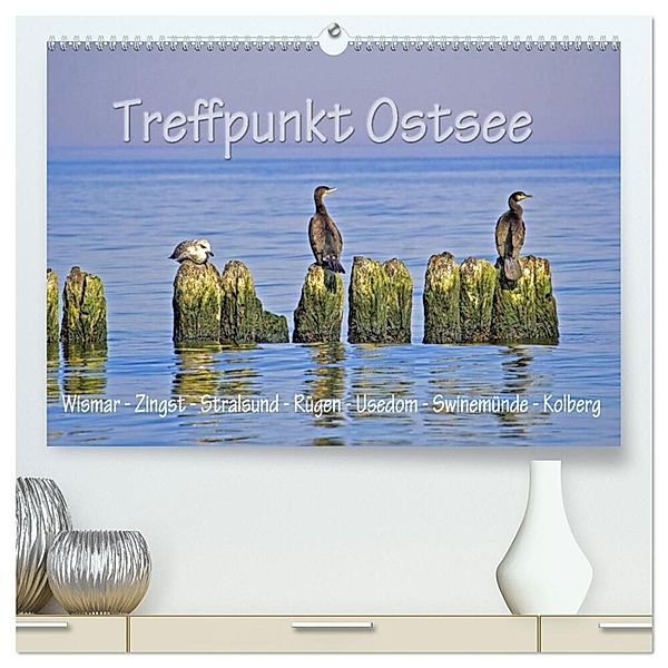 Treffpunkt Ostsee (hochwertiger Premium Wandkalender 2025 DIN A2 quer), Kunstdruck in Hochglanz, Calvendo, Paul Michalzik