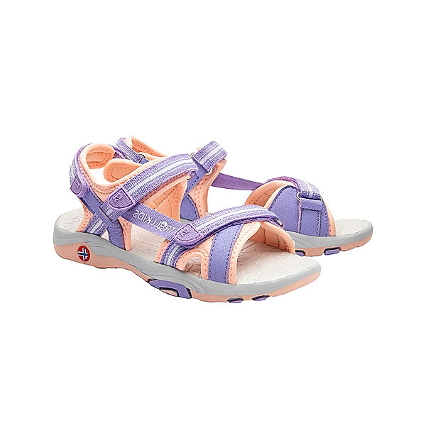 TROLLKIDS Trekking-Sandalen KIDS PREIKESTOLEN in lavender/apricot