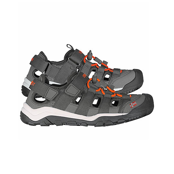 TROLLKIDS Trekking-Sandalen KRISTIANSAND XT in anthracite/orange