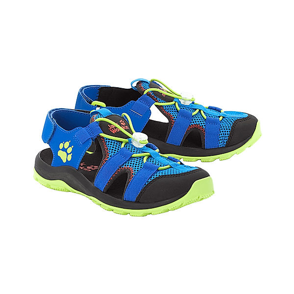 Jack Wolfskin Trekking-Sandalen OUTDOOR ACTION mit Zehenschutz in blue/lime