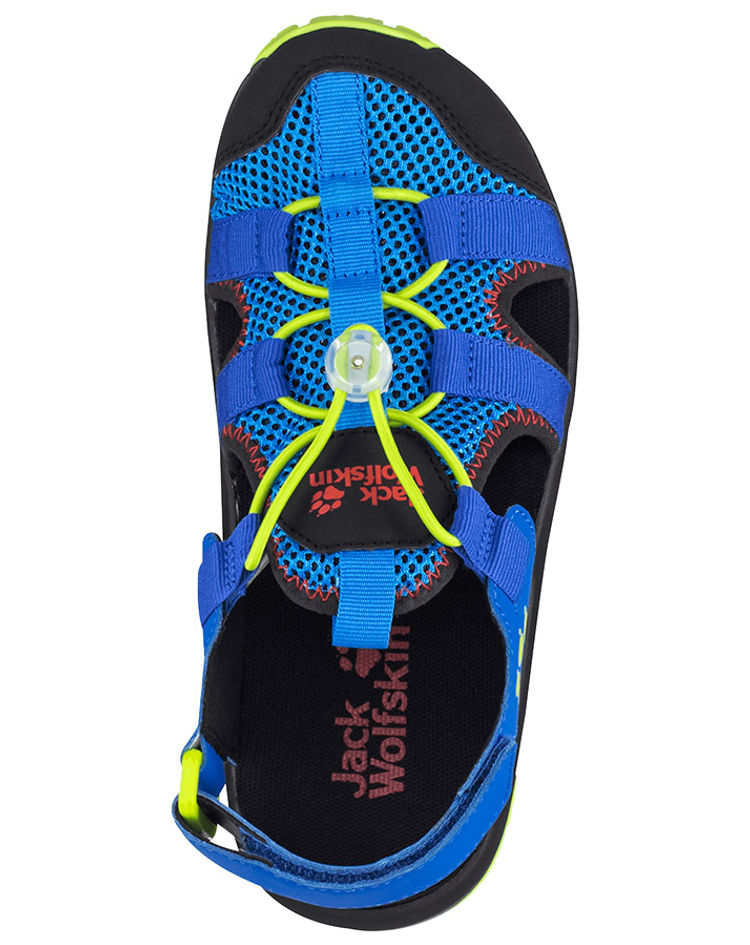 Trekking-Sandalen OUTDOOR ACTION mit Zehenschutz in blue lime