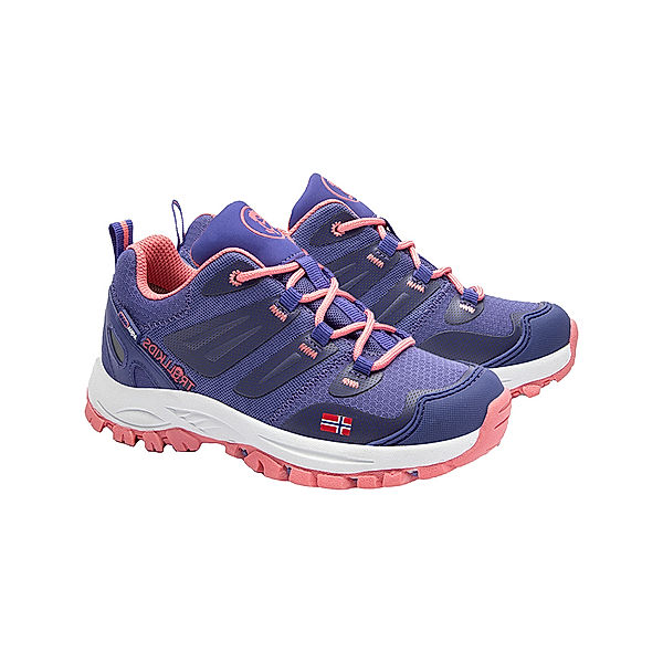 TROLLKIDS Trekking-Schuhe KIDS RONDANE HIKER LOW in dark purple/coral rose