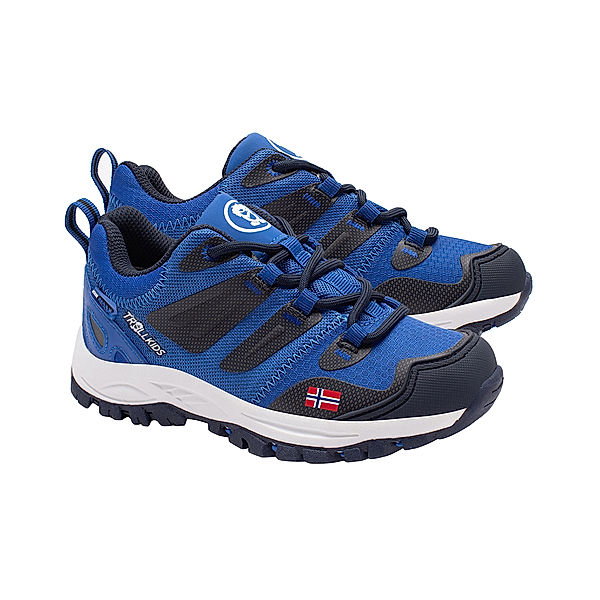 TROLLKIDS Trekkingschuhe RONDANE halbhoch in glow blue/navy