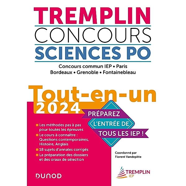 Tremplin Concours Sciences Po Tout-en-un 2024 / Tremplin Sciences Po, Florent Vandepitte, Pierre-Emmanuel Guigo, Judith Leverbe, Alexia Roussel