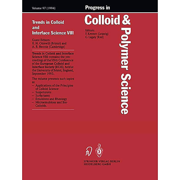 Trends in Colloid and Interface Science VIII