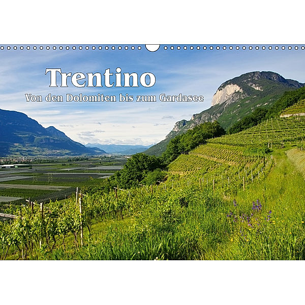 Trentino - Von den Dolomiten bis zum Gardasee (Wandkalender 2019 DIN A3 quer), LianeM