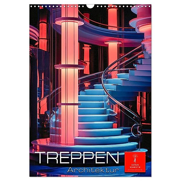 Treppen Architektur (Wandkalender 2024 DIN A3 hoch), CALVENDO Monatskalender, Peter Roder