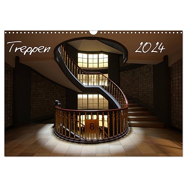 Treppen (Wandkalender 2024 DIN A3 quer), CALVENDO Monatskalender, Schnellewelten
