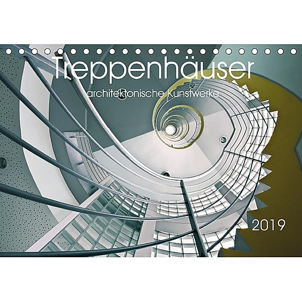 Treppenhäuser architektonische Kunstwerke (Tischkalender 2019 DIN A5 quer), Thomas Will