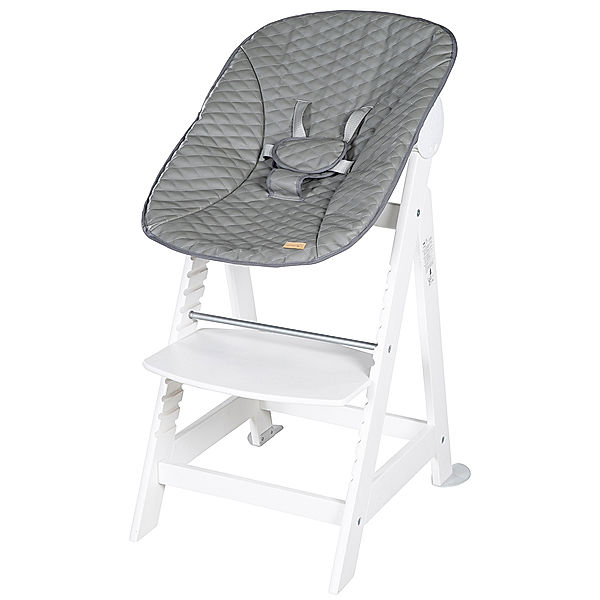 roba Treppenhochstuhl LUXE 2in1 weiss (Farbe: stone)