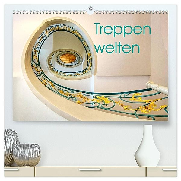 Treppenwelten (hochwertiger Premium Wandkalender 2024 DIN A2 quer), Kunstdruck in Hochglanz, Anne Seltmann