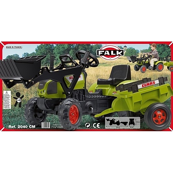 Tret-Traktor Claas m.Hänger+Lader 2-5J
