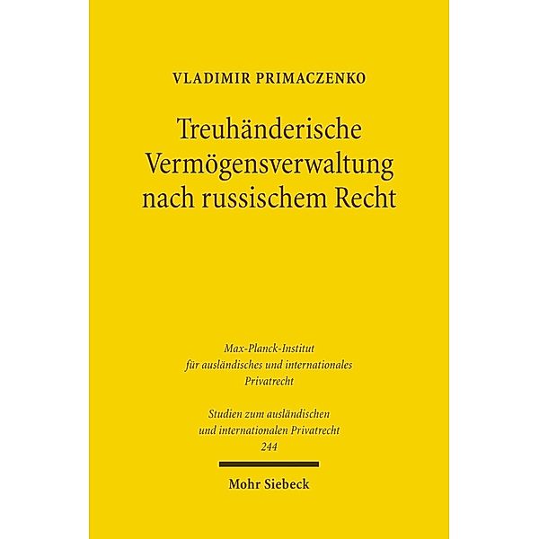 Treuhänderische Vermögensverwaltung nach russischem Recht, Vladimir Primaczenko