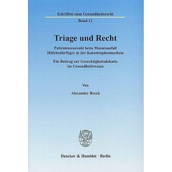 Triage und Recht, Alexander Brech